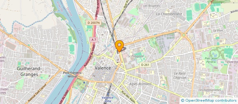 localisation de l'entreprise FEDERATION CRUSSOL TOUJOURS à VALENCE