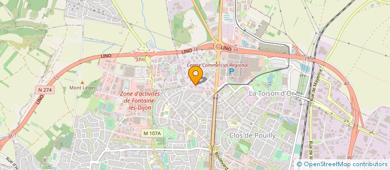 localisation de l'entreprise FEDERATION D'ACTIONS DE PREVENTION POUR L'AUTONOMIE DES SENIORS DE COTE D'OR à DIJON