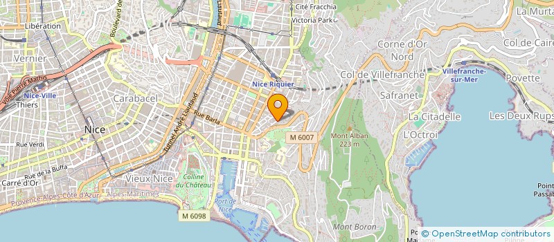 localisation de l'entreprise FEDERATION D'ARTS MARTIAUX ET SPORTS DE COMBAT DE LA VILLE DE NICE à NICE
