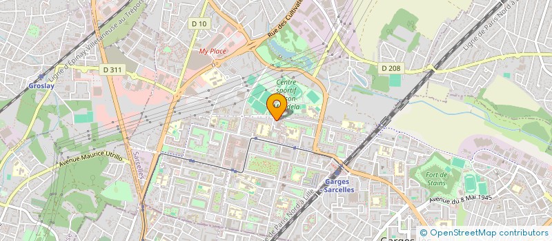 localisation de l'entreprise FEDERATION D'ASSOCIATIONS DU CARNAVAL DE SARCELLES à SARCELLES