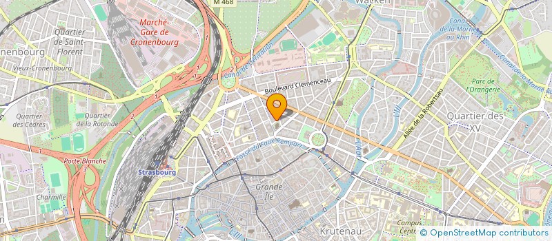 localisation de l'entreprise FEDERATION DE CHARITE CARITAS ALSACE à STRASBOURG