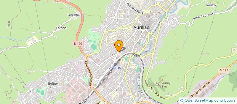 localisation de l'entreprise FEDERATION DE FORMATEURS EN PREVENTION ET INGENIERIE à AURILLAC