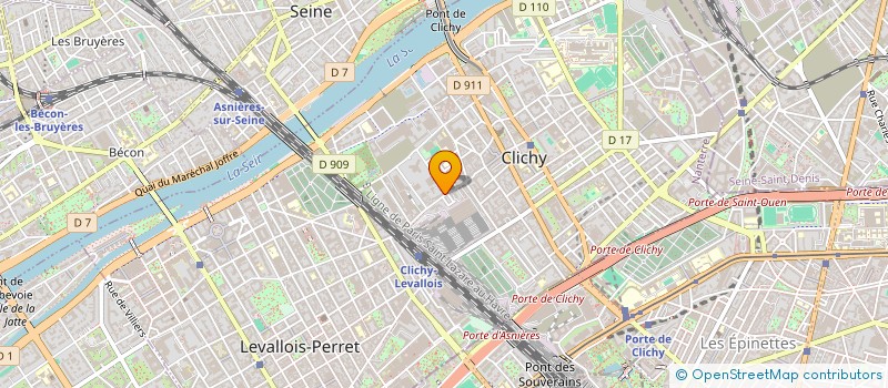 localisation de l'entreprise FEDERATION DE L ENNOBLISSEMENT TEXTILE à CLICHY