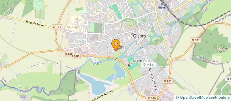 localisation de l'entreprise FEDERATION DE L EURE DE ENSEMBLE ET SOLIDAIRE (UNRPA) à GISORS