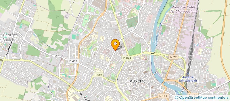 localisation de l'entreprise FEDERATION DE LA BOUCHERIE à AUXERRE