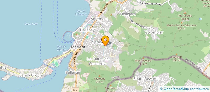 localisation de l'entreprise FEDERATION DE LA FILIERE MER  SAINT MARTIN