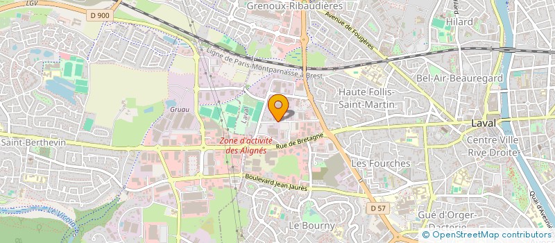 localisation de l'entreprise FEDERATION DE LA MAYENNE POUR LA PECHE ET LA PROTECTION DU MILIEU AQUATIQUE à LAVAL