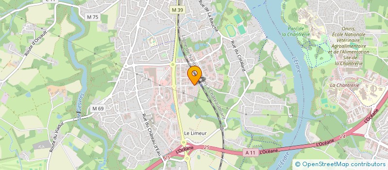 localisation de l'entreprise FEDERATION DE LOIRE ATLANTIQUE POUR LA PECHE ET LA PROTECTION DU MILIEU AQUATIQUE  LA CHAPELLE-SUR-ERDRE