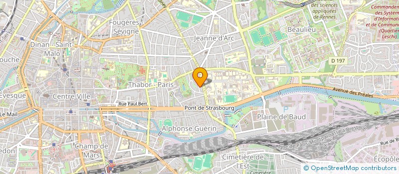 localisation de l'entreprise FEDERATION DE RHUMATOLOGIE DE BRETAGNE  RENNES