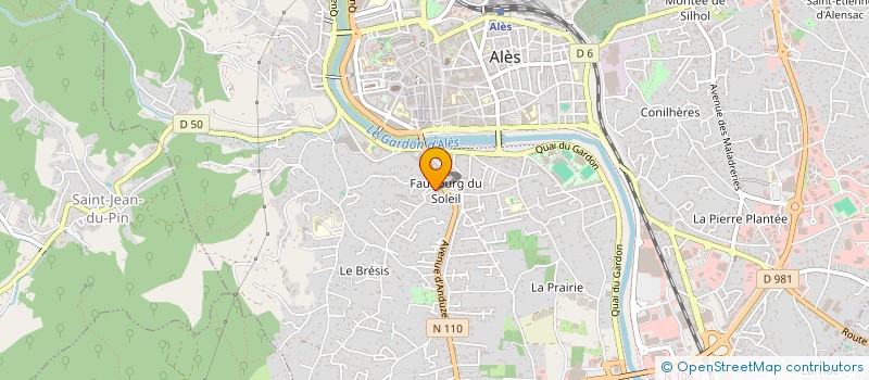 localisation de l'entreprise FEDERATION DE WATT ET DISCIPLINES ASSOCIEES  ALES