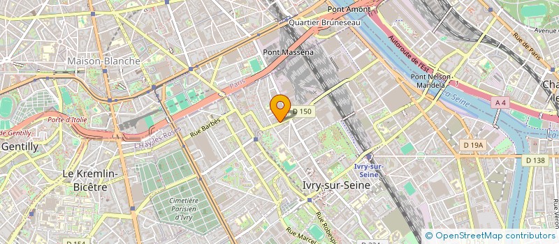 localisation de l'entreprise FEDERATION DE YOGA DES LIGNEES D'ENSEIGNEMENT FYLE  IVRY-SUR-SEINE