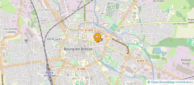 localisation de l'entreprise FEDERATION DEP ARTISANS RURAUX DE L'AIN à BOURG-EN-BRESSE