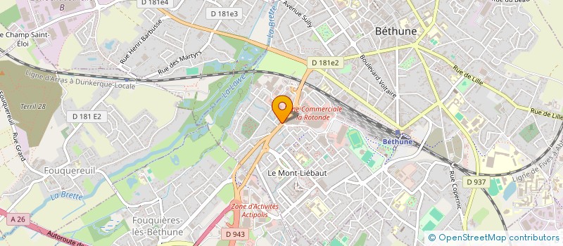 localisation de l'entreprise FEDERATION DEP ASS ADMR SCE MANDATAIRE à BETHUNE