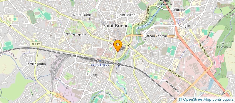 localisation de l'entreprise FEDERATION DEP ASS FAMILIALES RURALES à SAINT-BRIEUC