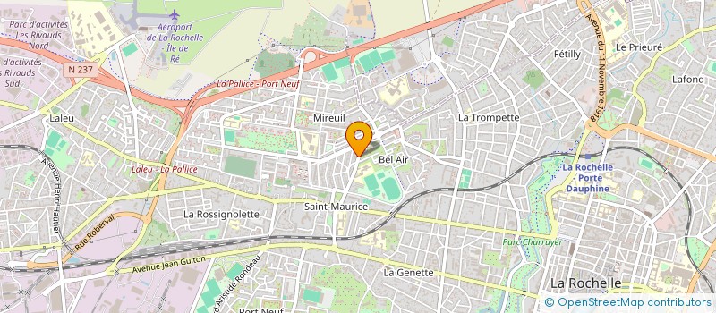 localisation de l'entreprise FEDERATION DEP CENTRES SOCIAUX à LA ROCHELLE
