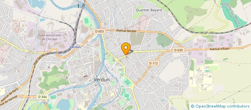 localisation de l'entreprise FEDERATION DEP CENTRES SOCIAUX MEUSE à VERDUN