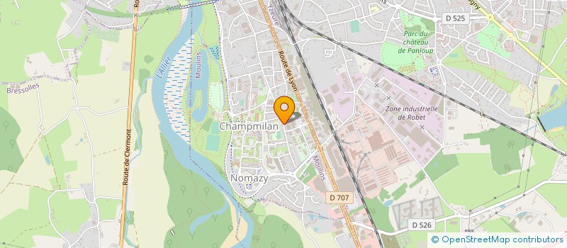 localisation de l'entreprise FEDERATION DEP CHARCUTIERS ALLIER R à MOULINS