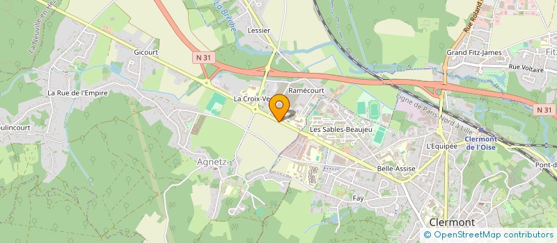 localisation de l'entreprise FEDERATION DEP DES CHASSEURS DE L'OISE  AGNETZ