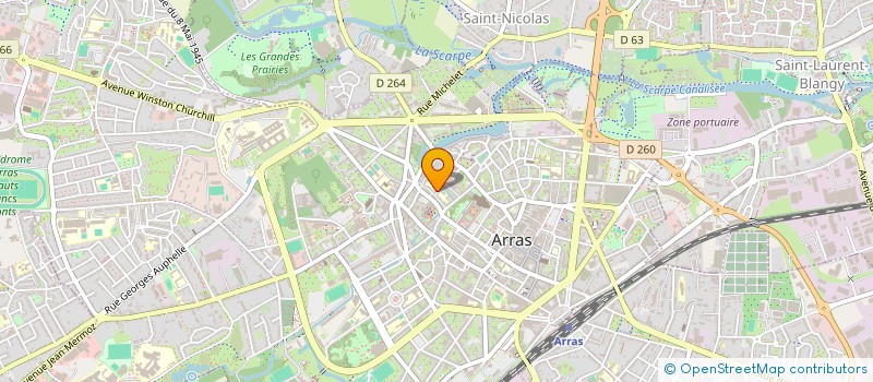localisation de l'entreprise FEDERATION DEPART ASS DEMANDEURS EMPLOI à ARRAS