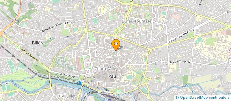 localisation de l'entreprise FEDERATION DEPARTEMENT DES CALANDRETAS à PAU
