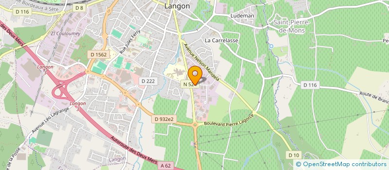 localisation de l'entreprise FEDERATION DEPARTEMENTALE A.D.M.R. DE LA GIRONDE - L'ASSOCIATION DU SERVICE A DOMICILE  LANGON