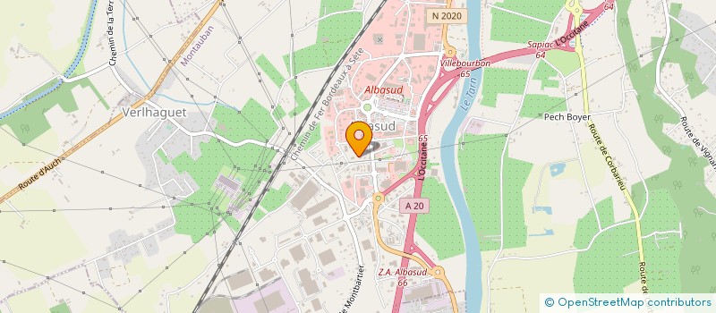 localisation de l'entreprise FEDERATION DEPARTEMENTALE BATIMENT ET TP  MONTAUBAN