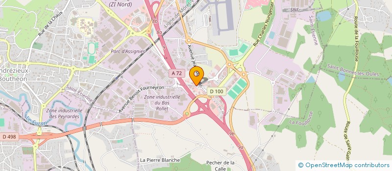 localisation de l'entreprise FEDERATION DEPARTEMENTALE CHASSEURS  ANDREZIEUX-BOUTHEON