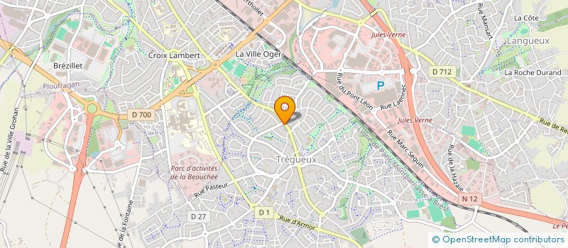 localisation de l'entreprise FEDERATION DEPARTEMENTALE COTES-D'ARMOR ROUMANIE  TREGUEUX