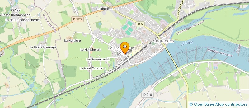 localisation de l'entreprise FEDERATION DEPARTEMENTALE D ECHANGES FRANCO POLONAIS à INGRANDES-LE-FRESNE-SUR-LOIRE