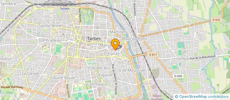 localisation de l'entreprise FEDERATION DEPARTEMENTALE DE DEFENSE CONTRE LES DANGERS SANITAIRES DES HAUTES-PYRENEES  TARBES