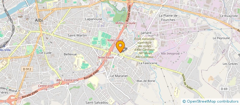 localisation de l'entreprise FEDERATION DEPARTEMENTALE DE DEFENSE ET DE GESTION DES ORGANISMES NUISIBES à ALBI