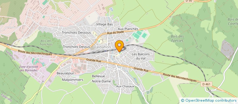 localisation de l'entreprise FEDERATION DEPARTEMENTALE DES ASS ADMR à VALDAHON