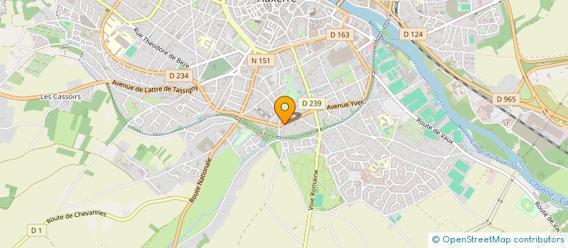 localisation de l'entreprise FEDERATION DEPARTEMENTALE DES ASSOCIATIONS AGREEES DE PECHE ET DE PROTECTION DU MILIEU AQUATIQUE DE L'YONNE à AUXERRE