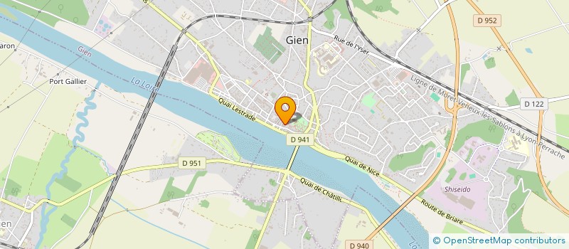 localisation de l'entreprise FEDERATION DEPARTEMENTALE DES ASSOCIATIONS D AIDE A DOMICILE AUX PERSONNES AGEES , INFIRMES ET ISOLEES DU LOIRET à GIEN