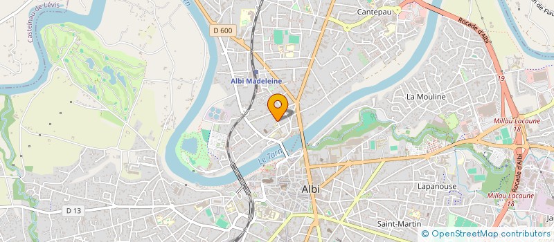 localisation de l'entreprise FEDERATION DEPARTEMENTALE DES ASSOCIATIONS DE LIBRE PENSEE DU TARN à ALBI