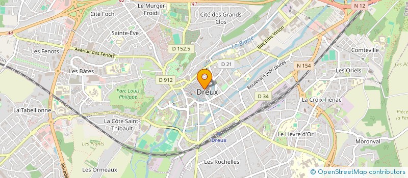 localisation de l'entreprise FEDERATION DEPARTEMENTALE DES BURALISTES D'EURE ET LOIR à DREUX