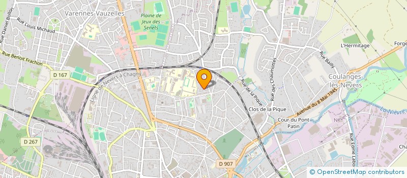 localisation de l'entreprise FEDERATION DEPARTEMENTALE DES CHORALES DE LA NIEVRE à NEVERS