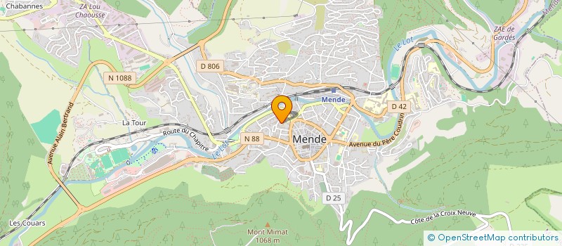 localisation de l'entreprise FEDERATION DEPARTEMENTALE DES CLUBS D AINES RURAUX DE LA LOZERE à MENDE