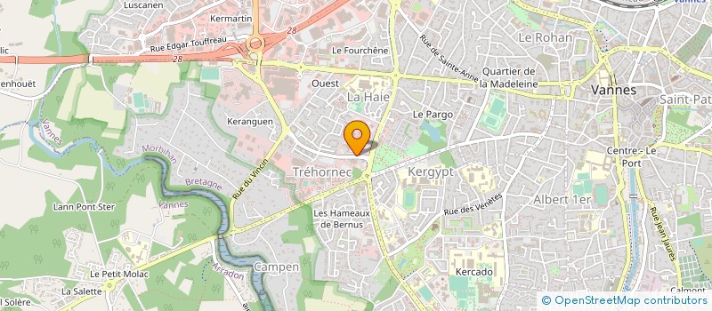 localisation de l'entreprise FEDERATION DEPARTEMENTALE DES CUMA à VANNES