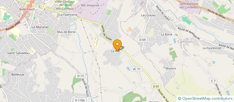 localisation de l'entreprise FEDERATION DEPARTEMENTALE DES GARDES CHASSE PARTICULIERS DU TARN à ALBI