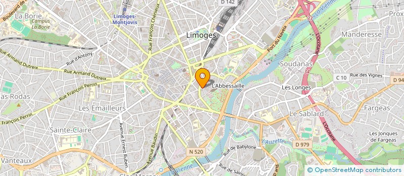 localisation de l'entreprise FEDERATION DEPARTEMENTALE DES GARDES PARTICULIERS DE LA HAUTE VIENNE à LIMOGES