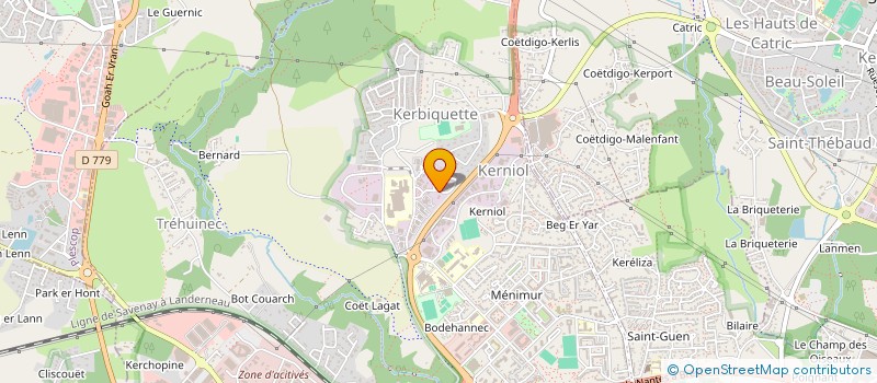 localisation de l'entreprise FEDERATION DEPARTEMENTALE DES GARDES PARTICULIERS DU 56 à VANNES