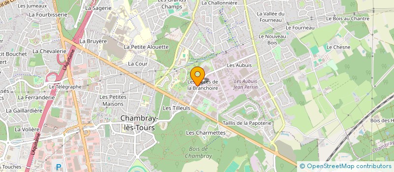 localisation de l'entreprise FEDERATION DEPARTEMENTALE DES JEUNES AGRICULTEURS DE LA COORDINATION RURALE D INDRE ET LOIRE  CHAMBRAY-LES-TOURS