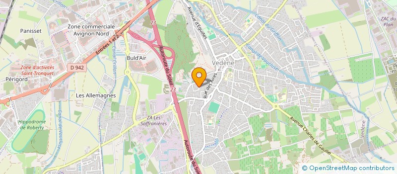 localisation de l'entreprise FEDERATION DEPARTEMENTALE DES LIBRES PENSEURS DE VAUCLUSE  VEDENE