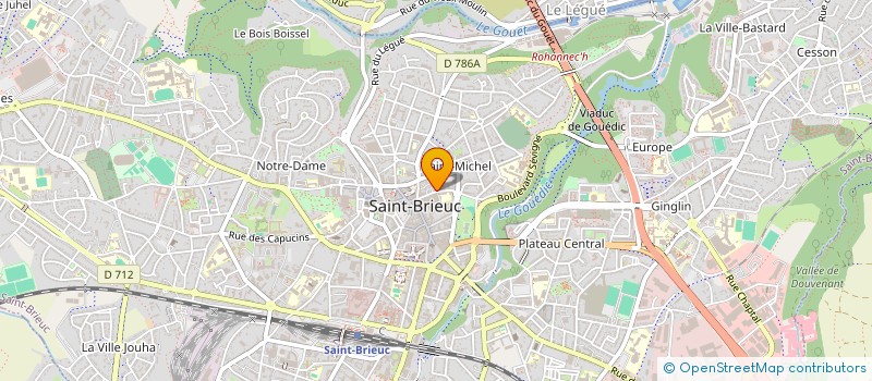 localisation de l'entreprise FEDERATION DEPARTEMENTALE DES OFFICES DE TOURISME ET SYNDICATS D'INITIATIVE à SAINT-BRIEUC