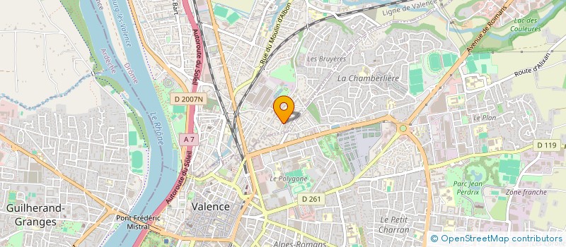 localisation de l'entreprise FEDERATION DEPARTEMENTALE DES RETRAITES ET VEUVES DE LA GENDARMERIE DE LA DROME à BOURG-LES-VALENCE