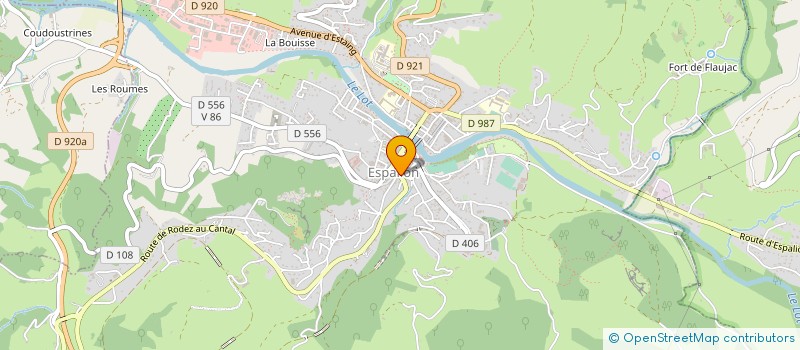 localisation de l'entreprise FEDERATION DEPARTEMENTALE DES SOCIETES MUSICALES DE L AVEYRON  ESPALION