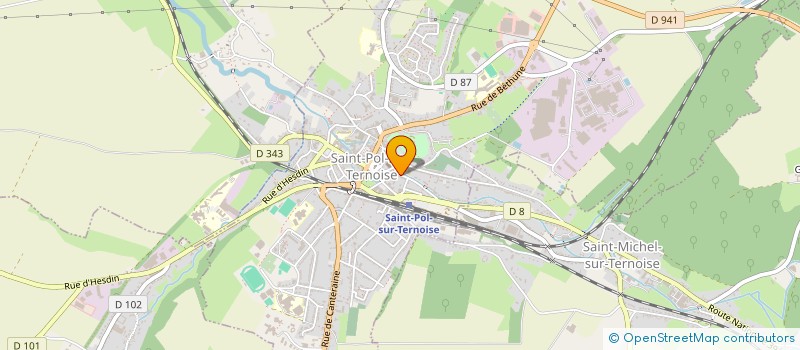 localisation de l'entreprise FEDERATION DEPARTEMENTALE DU MOUVEMENT CHRETIENS DANS LE MONDE RURAL à SAINT-POL-SUR-TERNOISE