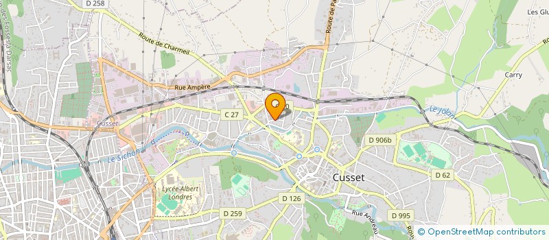 localisation de l'entreprise FEDERATION DEPARTEMENTALE DU RPR à CUSSET