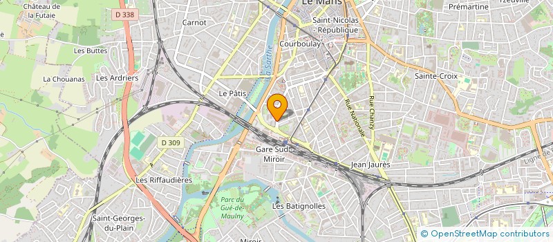 localisation de l'entreprise FEDERATION DEPARTEMENTALE FAMILLES DE LA SARTHE à LE MANS